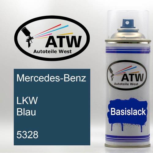 Mercedes-Benz, LKW Blau, 5328: 400ml Sprühdose, von ATW Autoteile West.